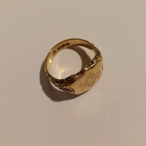 Gold ring Victorian Masonic 1803