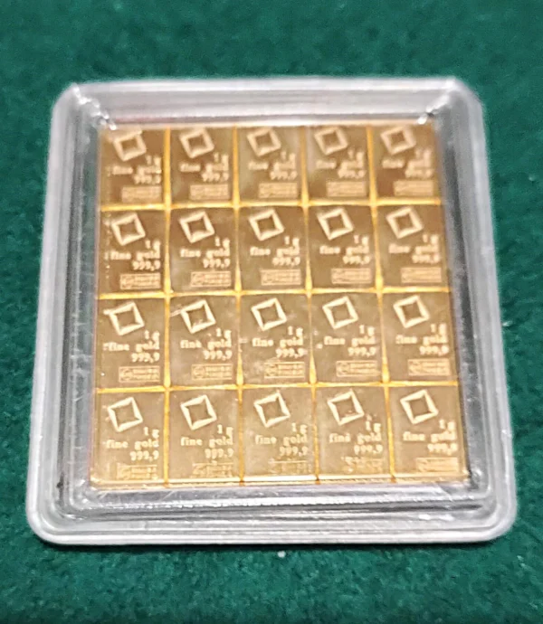 Valcambi 20 x 1g Combibar