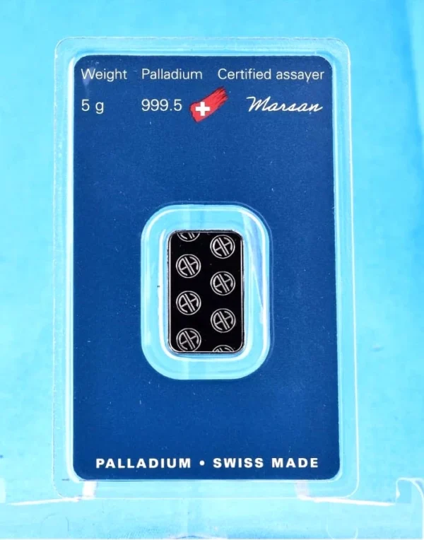 Gold bullion Palladium 5g