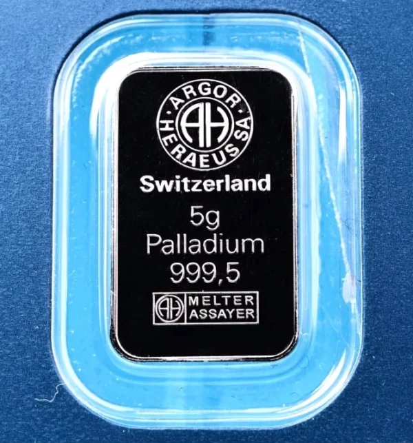 Gold bullion Palladium 5g
