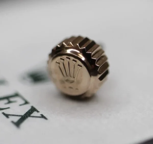 Gold crown for watches Rolex, model 703