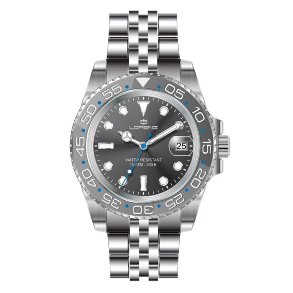 LORENZ Men's Watch Luminous Grey 26122LL