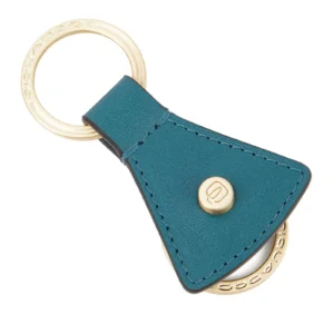 PIQUADRO Ray Two-Ring Keychain TURQUISE