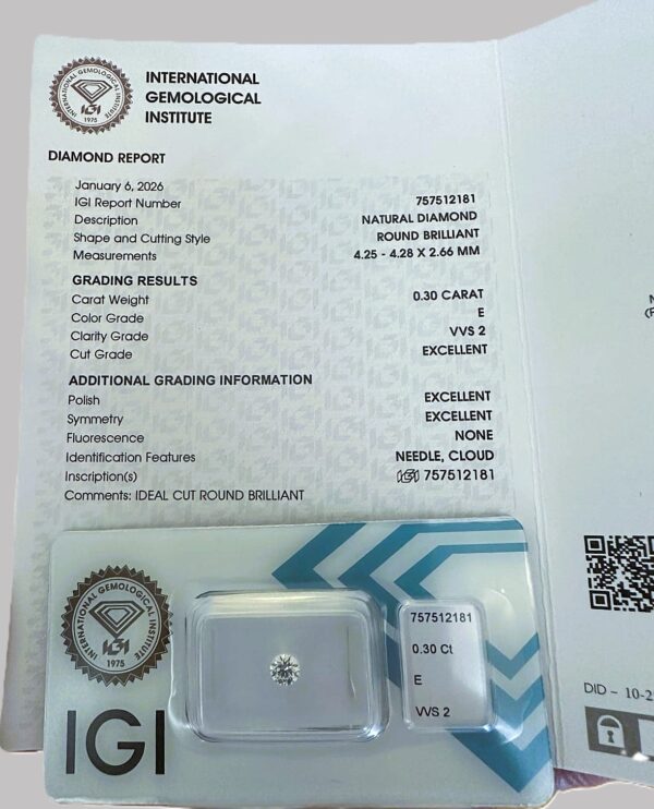 Diamant 0,30 Ct