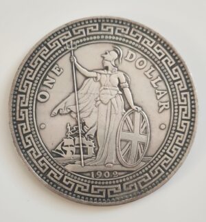 Silver coin - The British Trade Dollar