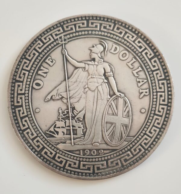 Silver coin - The British Trade Dollar